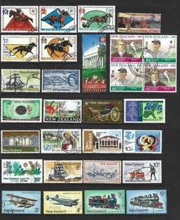 New Zealand .. Used .. Postage stamp collection .. 17700