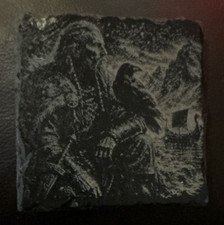 Slate Stone Norse Viking Gothic Coaster Art. Made in USA