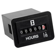 Runleader Mechanical Hour Meter for Maintenance,Volt.AC110V to 250V for Lawn ...