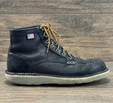 Danner Boots Mens 10 EE Bull Run Moc Toe 6” Black 155698 Work EH- READ