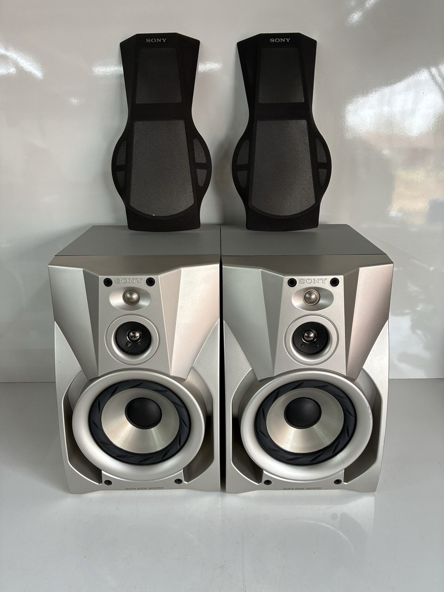 SONY ビデオラック　6個　　昭和レトロ Pair of SONY SS-J50 6 Ohm Bookshelf Speakers - Gray | eBay