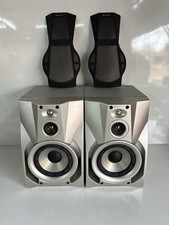 Pair of SONY SS-J50 6 Ohm Bookshelf Speakers - Gray