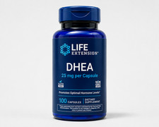 Life Extension DHEA 25mg Hormone Support 100 Capsules Exp 02/2028