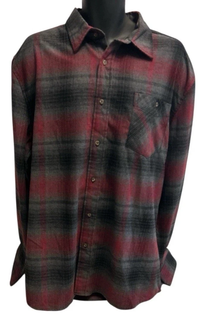 Outdoor Casuals flannel shirt Mens Sz XL Long Sleeve Collared Button Up New
Opens in a new window or