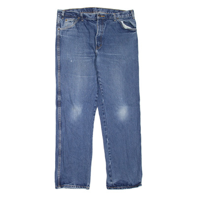 DICKIES Workwear Herren Jeans Blau Regular Straight Stone Wash W38 L32
