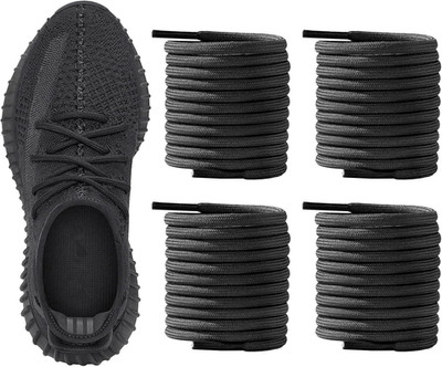 2 Paar Dicke Runde Schnürsenkel für Yeezy Boost 350 Sneakers, 7/32''(5.5mm) Shoe 