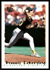 Dennis Eckersley 1995 Topps #45 Athletics MLB READ FREE SHIPPING AutographDen