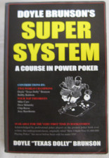 Doyle Brunson's Super System SIGNED 1978 3rd Edition Cardoza Trade Paperback