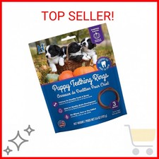 N-Bone Puppy Teething Ring Pumpkin Flavor, 3.6 Oz, 3 Rings