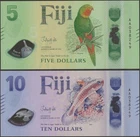 FIJI P125/P126 B534a/B535a 5 and 10 DOLLARS 2026 POLYMER  @ Ebanknoteshop