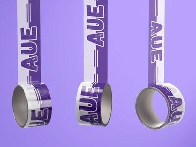 FAN-KULTUR XPERIENCE Aue Klebeband/ Fußball Fanartikel/ PVC Klebebandrolle - neu - 50 mm x 66 m