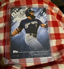 2018 Topps Home Run Challenge Eric Thames parallel 17/26 MILWAUKEE BREWERS 
