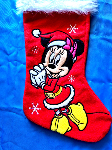 minnie mouse Christmas stocking by ruz 18"