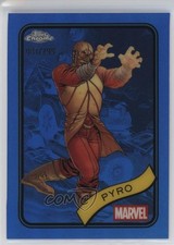 2025 Topps Chrome Marvel Comics Blue Refractor /299 Pyro #66 1h1