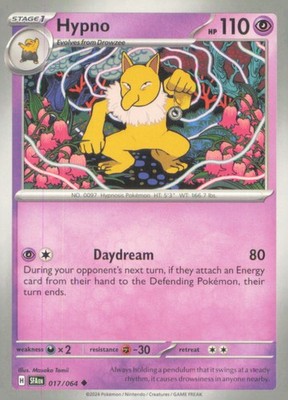 HYPNO 017/064 UNCOMMON SHROUDED FABLE POKEMON NEAR MINT