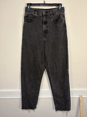Levi's Premium Women's High Rise Loose Tapered Charcoal Wash Denim Jeans 24