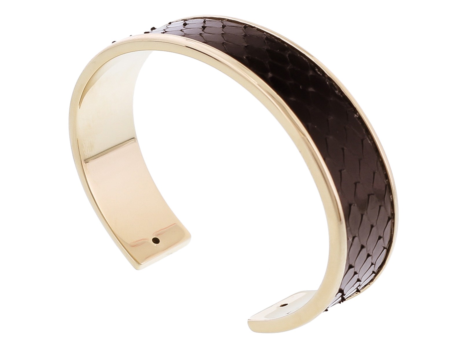 Браслет Stamerra MEMAN PITTONE NR из натуральной кожи питона черного цвета 7990₽