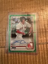 2020 Bowman Chrome Jaren Duran Green Shimmer Auto