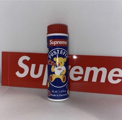 New SS21 SUPREME PUSTEFIX Soap Bubbles 1.4 oz 42 ml + 1 BOGO Sticker