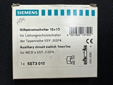 5ST3010 SIEMENS AUXILLARY CONTACT, 1NO + 1 NC, FOR 5SX6