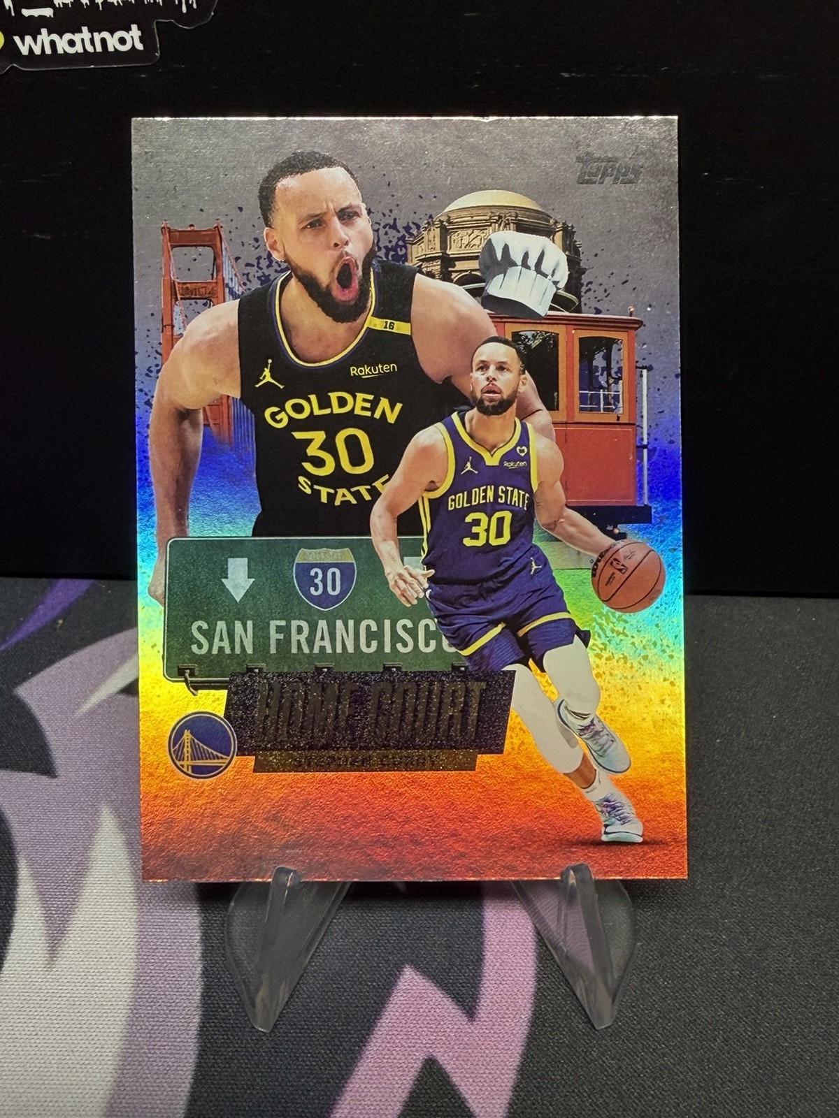 2025-26 Topps Stephen Curry Home Court Advantage Warriors CP5
