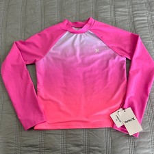 Hurley Girls Pink UPF 50 Long Sleeve Shirt Size 14 New with Tags