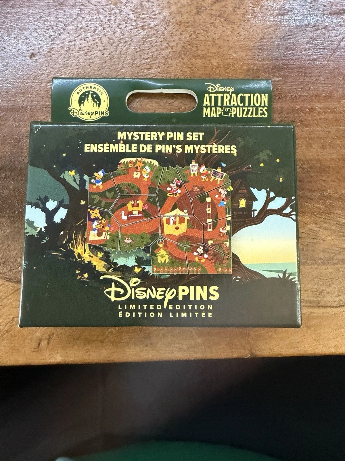 2026 Disney Parks Swiss Family Treehouse Attraction Puzzle Mystery Pin Box - NEW