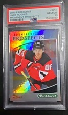 2019 Jack Hughes Upper Deck Parkhurst Prominent Prospects Rookie #PP-1 PSA 10