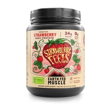 Earth Fed Muscle Strawberry Feels Forever – Irish Truly Grass‑Fed Whey Protei...