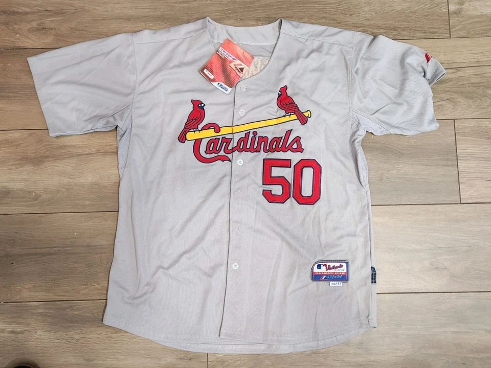 Adam Wainwright Signed Autographed Gray Authentics St Louis Cardinals Jersey  - Image 2 of 4