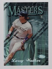 LARRY WALKER 1997 TOPPS FINEST MASTERS SILVER UNCOMMON REFRACTOR #106 *ROCKIES*