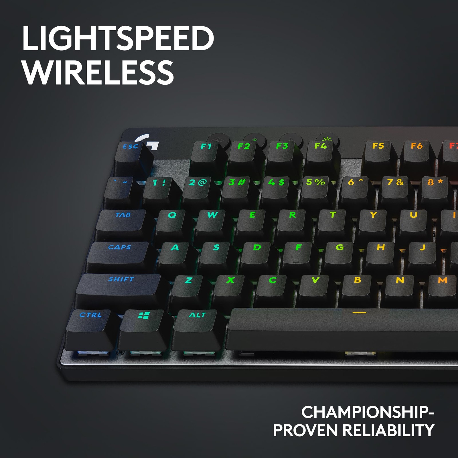 Teclado gaming G PRO X TKL LIGHTSPEED negro 2,4 GHz/BT táctil 920-012127, imagen 3