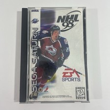 NHL 98 (Sega Saturn, 1997) COMPLETE IN BOX Broken Case