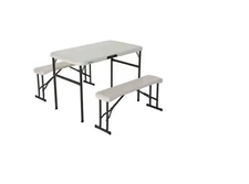 Lifetime Folding Picnic Table with Benches, New 100%, Free Ship US
