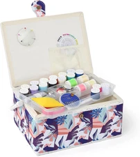 Sewing Basket - Large Sewing Box for Sewing Supplies, Sewing Organizer Box Sewin