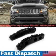A Pair Front Left & Right Side Bumper Retainer Brackets For 2011-17 Jeep Compass