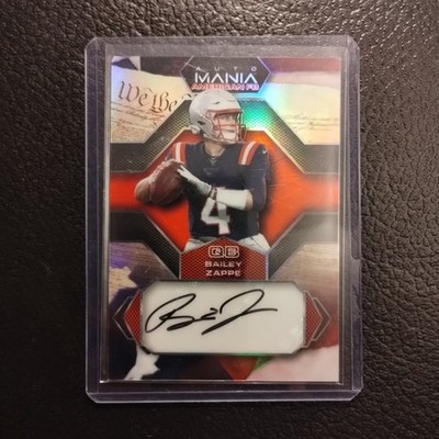 #8/15 Bailey Zappe Auto Declaration Independence 2022 Wild Card Mania WKU Pats