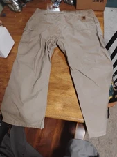 Carhartt Loose Original Fit Carpenter Canvas Pants B151-DKH Khaki Mens 40x30