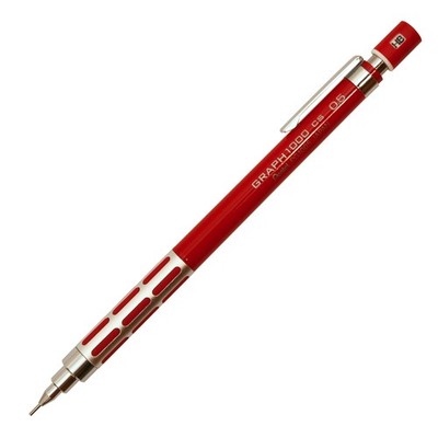 Mechanical Pencil Graph 1000 CS 0.5mm Red Japan Finest Writing Instrument