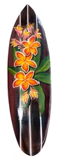 HIBISCUS 🌺 SURFBOARD AIR BRUSH DESIGN TROPICAL SIGN WALL HANGING ART HOME DECOR