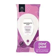 3 Pack Summer's Eve 5 in 1 Cleansing Cloths, Island Splash, 32 Ct