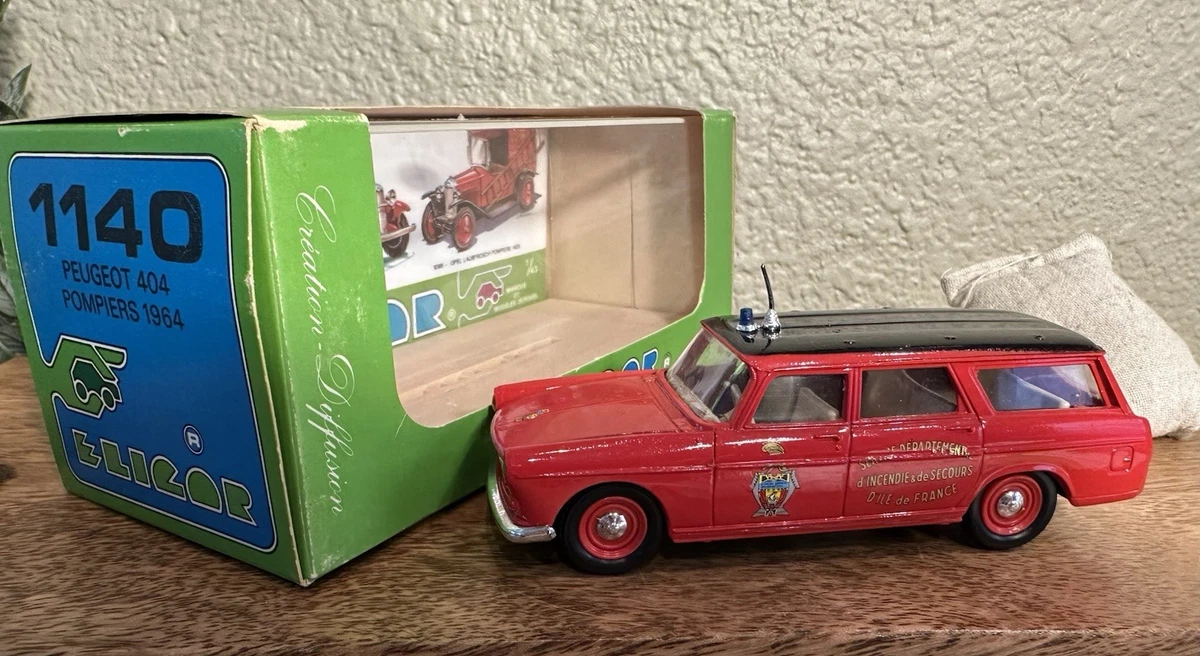 Peugeot D3 Pompiers – Échelle 1/43 – Eligor – Occasion