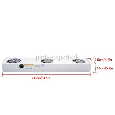 Ionizing Air Blower Anti Static Ionizer Static Eliminator 110V Low Noise 59 dba