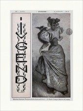 Prima pagina del numero 21 del 1897 Arturo Rietti donna in abito Hirth gioventù 3072