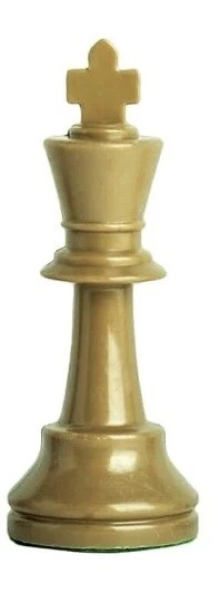 Staunton 三重加权国际象棋棋子 – 套装 34 卡其色金色和黄色 - 4 皇后区   — 第 2/4 张图片