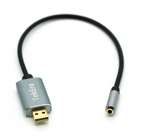 Headphone USB 2.0 to 3.5mm Jack Stereo Headset 3D Audio Adapter Sound Card - Picture 5 of 5