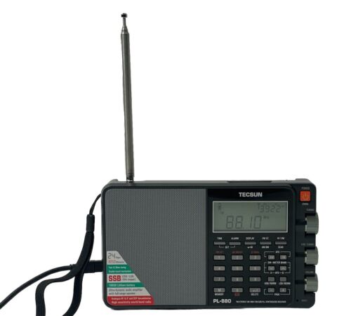 Tecsun PL880 Portable Digital PLL Dual Conversion AM/FM/LW/SW/SSB NewOB w Carry - Picture 21 of 23