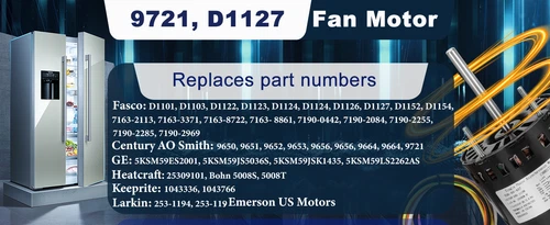 Fasco D1127 Fan Motor 115/230V 1550RPM Bohn HeatCraft KeepRite Replacement