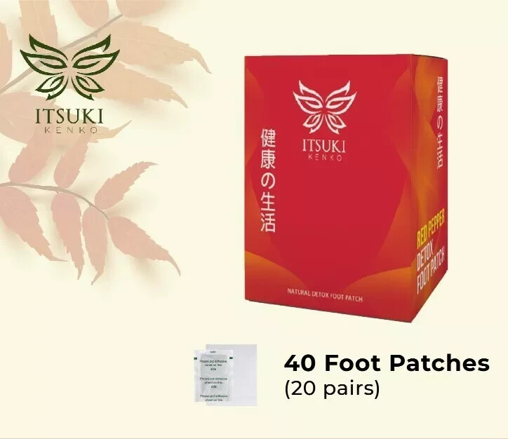 Patch Détoxifiants Pour Pieds Itsuki Kenko - 6 Boîtes (240 Patchs), Ingrédients Naturels