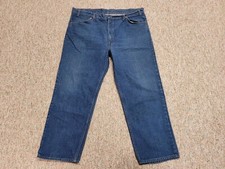 Vintage Levis 509 Jeans Mens 42x30 Blue Denim Regular Orange Tab 80s Hemmed